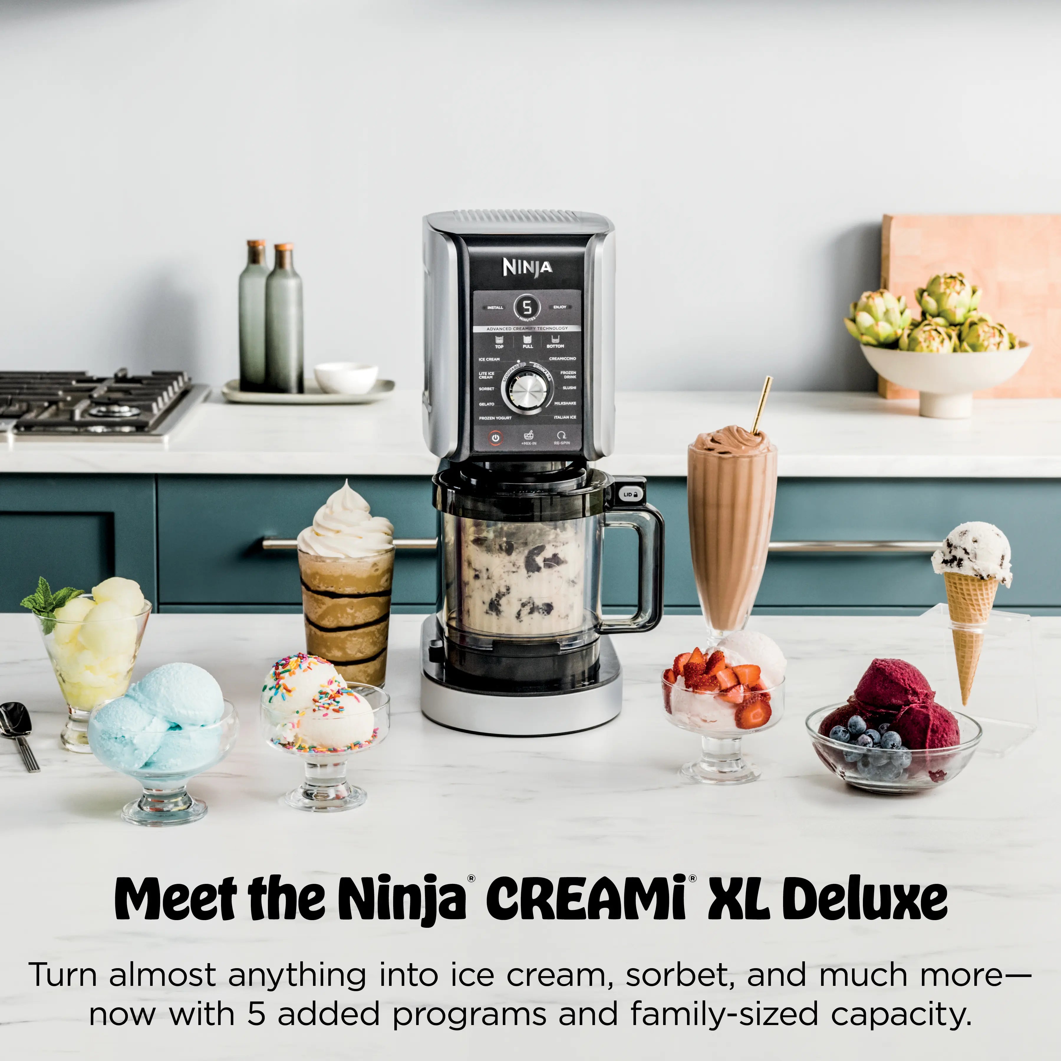 Ninja Creami XL Deluxe 11-In-1 Ice Cream and Frozen Treat Maker - NC501