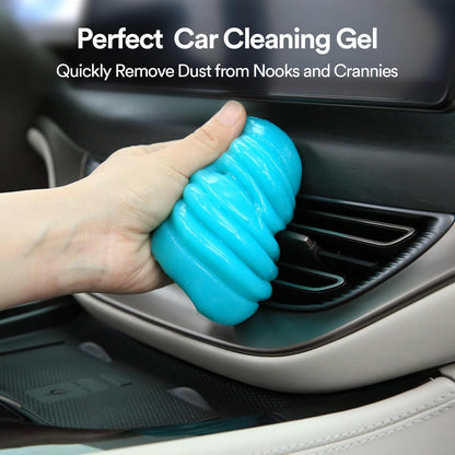 Car Cleaning Gel Blue and Car Cleaning Putty Blue 2Pack Bundle