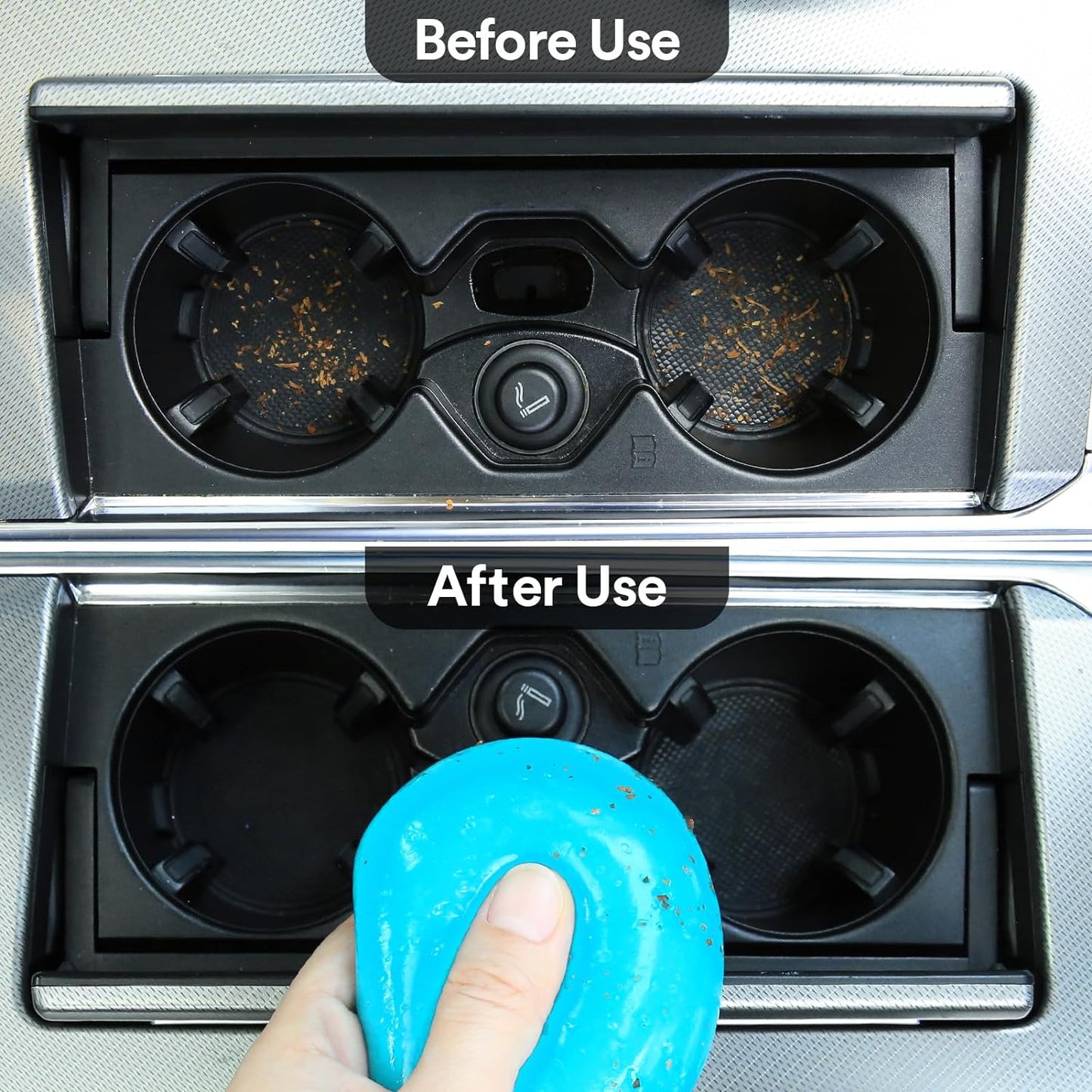 Car Cleaning Gel Blue and Car Cleaning Putty Blue 2Pack Bundle