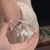Hot-Selling Bracelet Welfare Model Bamboo Lotus Bracelet Chinese-Style Butterfly Peace Ins Student Bracelet Simple Best Friend Bracelet