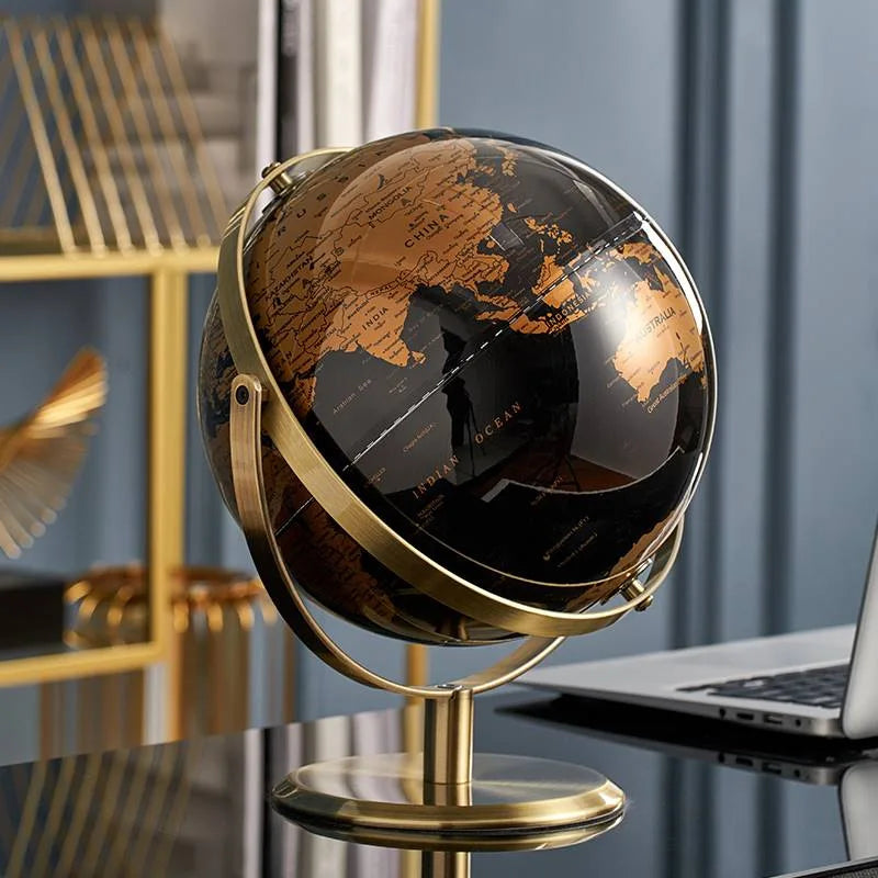 Modern Light Luxury High-End Globe Decoration Wine Cabinet Office Study Desktop Porch Living Room Home Soft Decoration