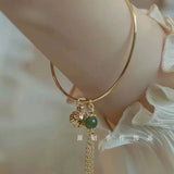 Hot-Selling Bracelet Welfare Model Bamboo Lotus Bracelet Chinese-Style Butterfly Peace Ins Student Bracelet Simple Best Friend Bracelet