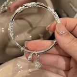 Hot-Selling Bracelet Welfare Model Bamboo Lotus Bracelet Chinese-Style Butterfly Peace Ins Student Bracelet Simple Best Friend Bracelet