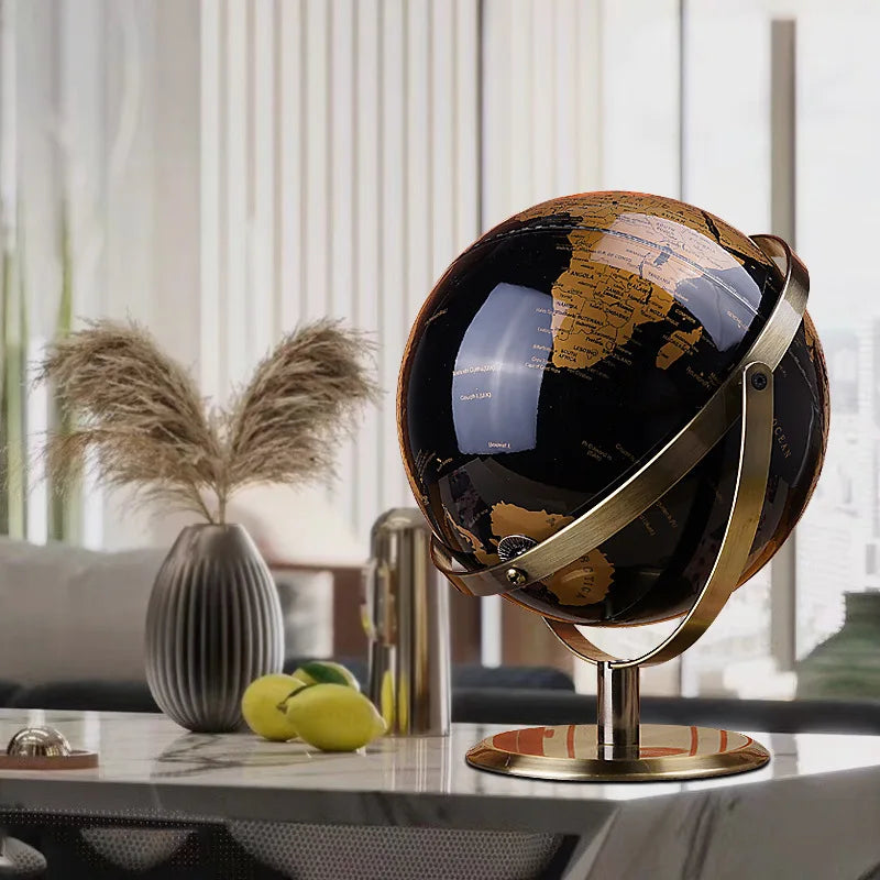 Modern Light Luxury High-End Globe Decoration Wine Cabinet Office Study Desktop Porch Living Room Home Soft Decoration