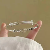Hot-Selling Bracelet Welfare Model Bamboo Lotus Bracelet Chinese-Style Butterfly Peace Ins Student Bracelet Simple Best Friend Bracelet