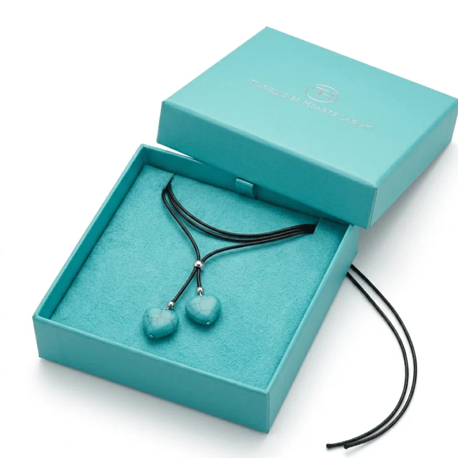 Boho Turquoise Double Layer Necklace Rope Necklace for Women