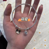 Hot-Selling Bracelet Welfare Model Bamboo Lotus Bracelet Chinese-Style Butterfly Peace Ins Student Bracelet Simple Best Friend Bracelet