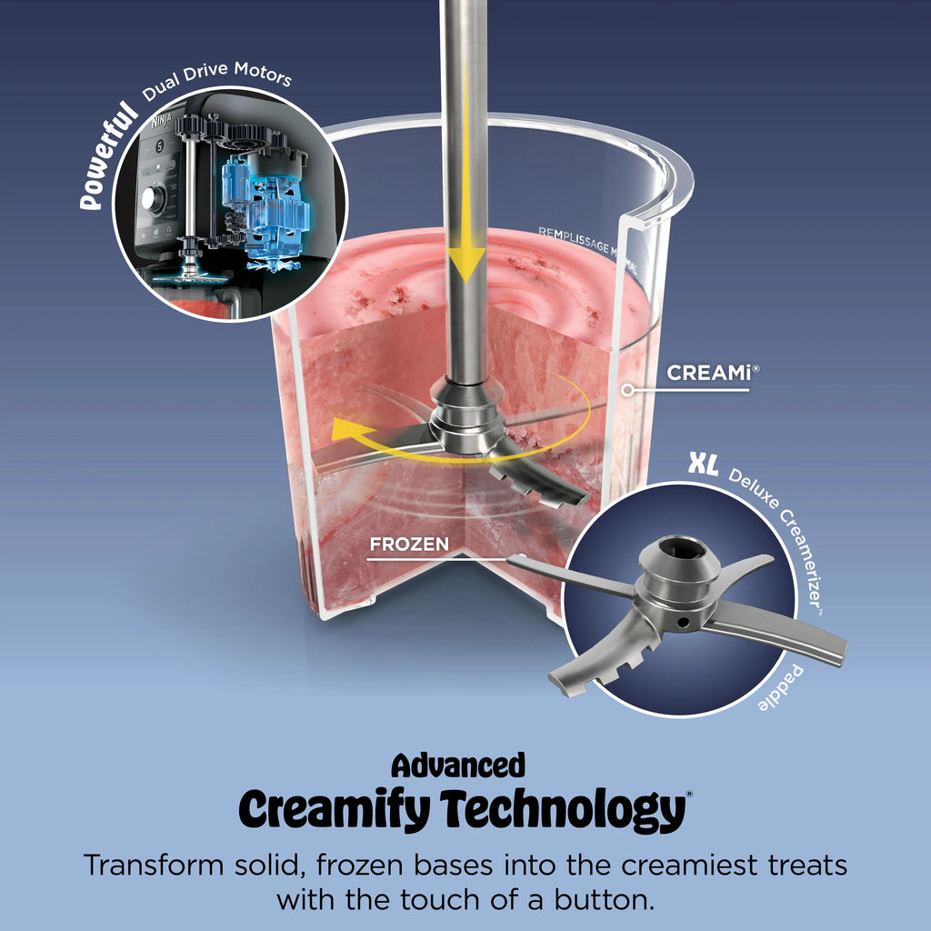 Ninja Creami XL Deluxe 11-In-1 Ice Cream and Frozen Treat Maker - NC501