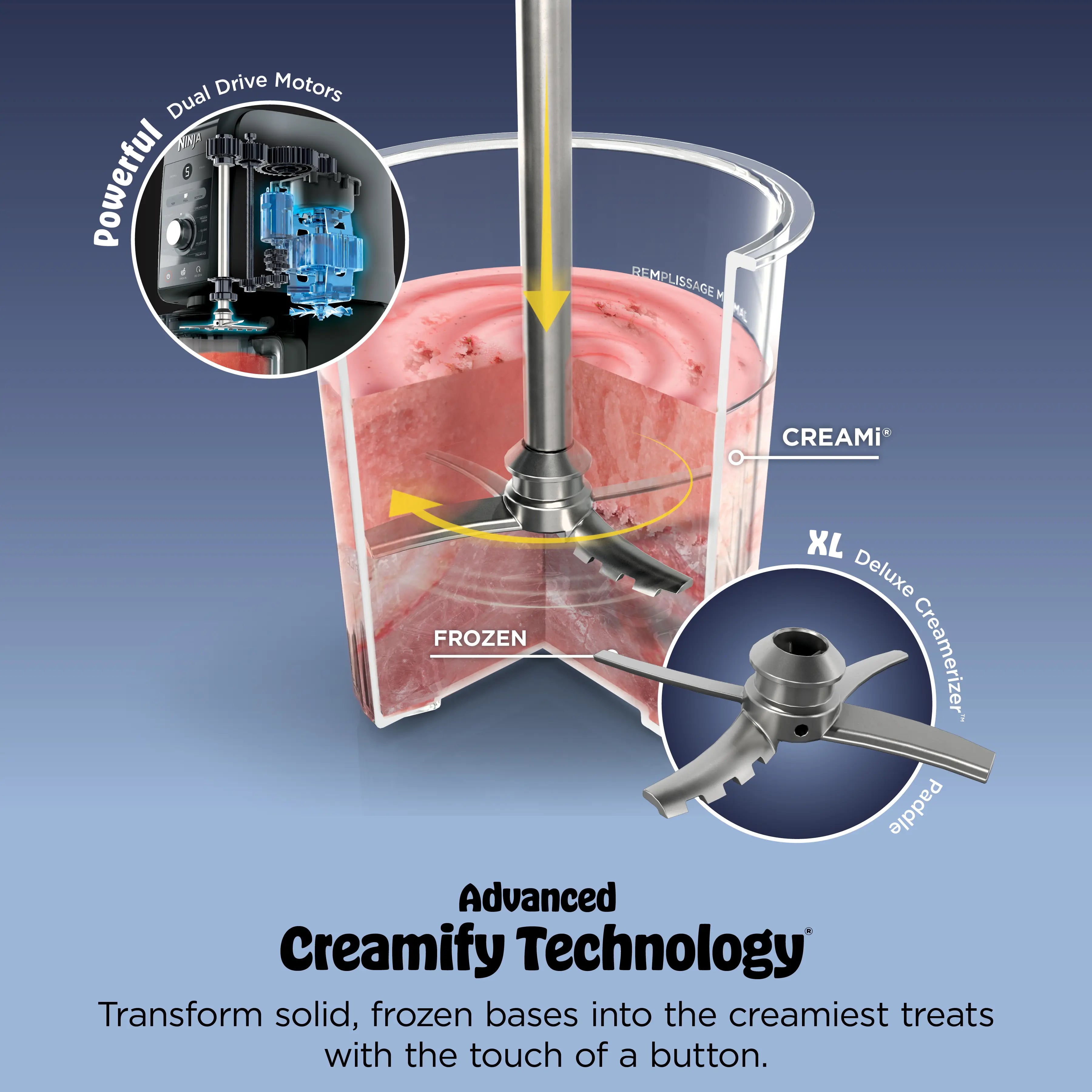 Ninja Creami XL Deluxe 11-In-1 Ice Cream and Frozen Treat Maker - NC501