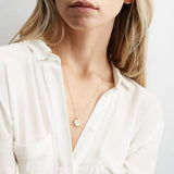 Minimalist Stainless Steel Pendant Necklace for Women Girls Gold Color Hammered Disc Dainty Necklaces Jewelry Wholesale